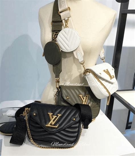 louis vuitton new wave multi pochette weiß|new wave chain bag mm.